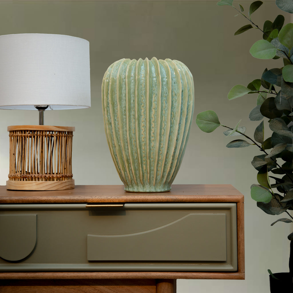 Handmade Green Vase
