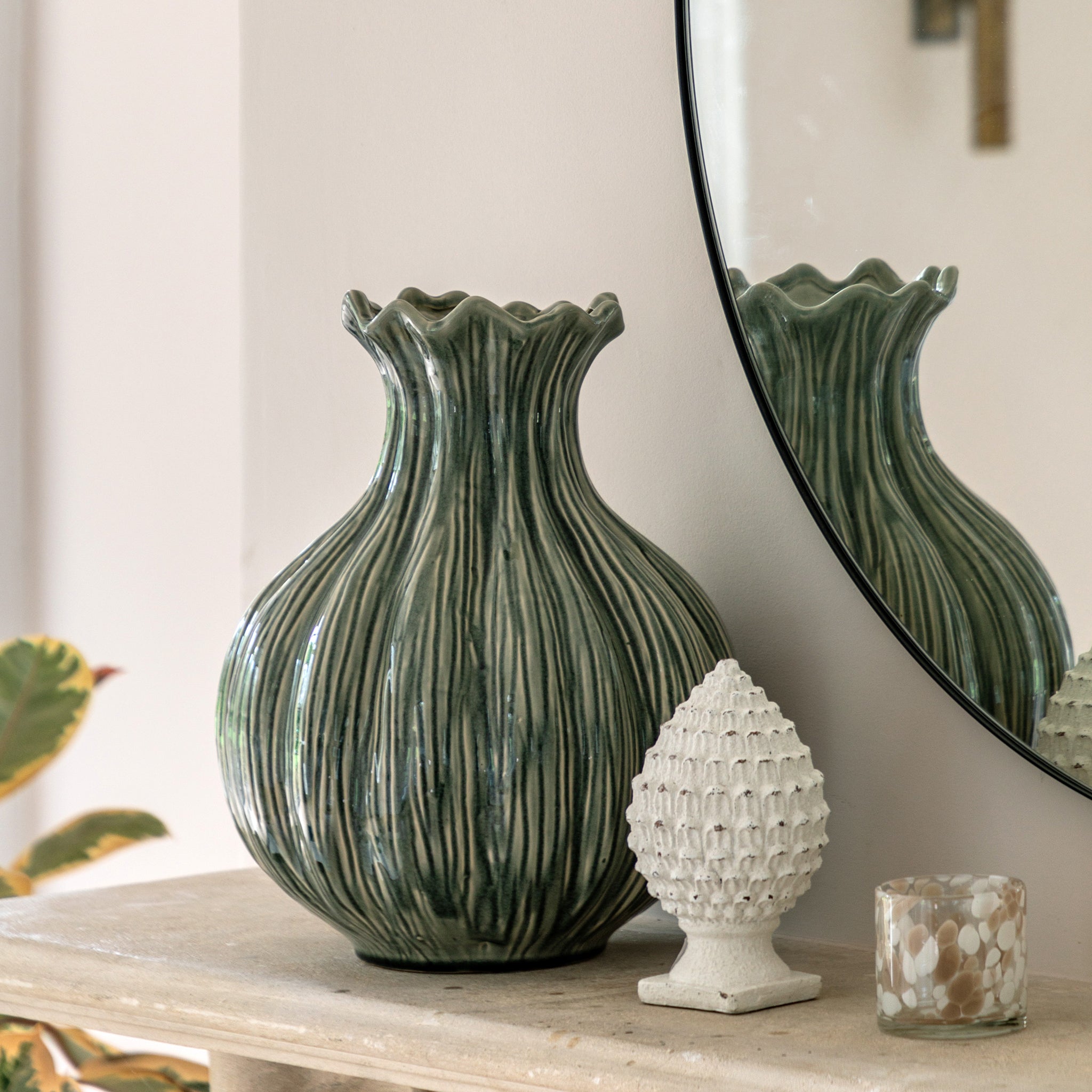 Green Glazed Vase