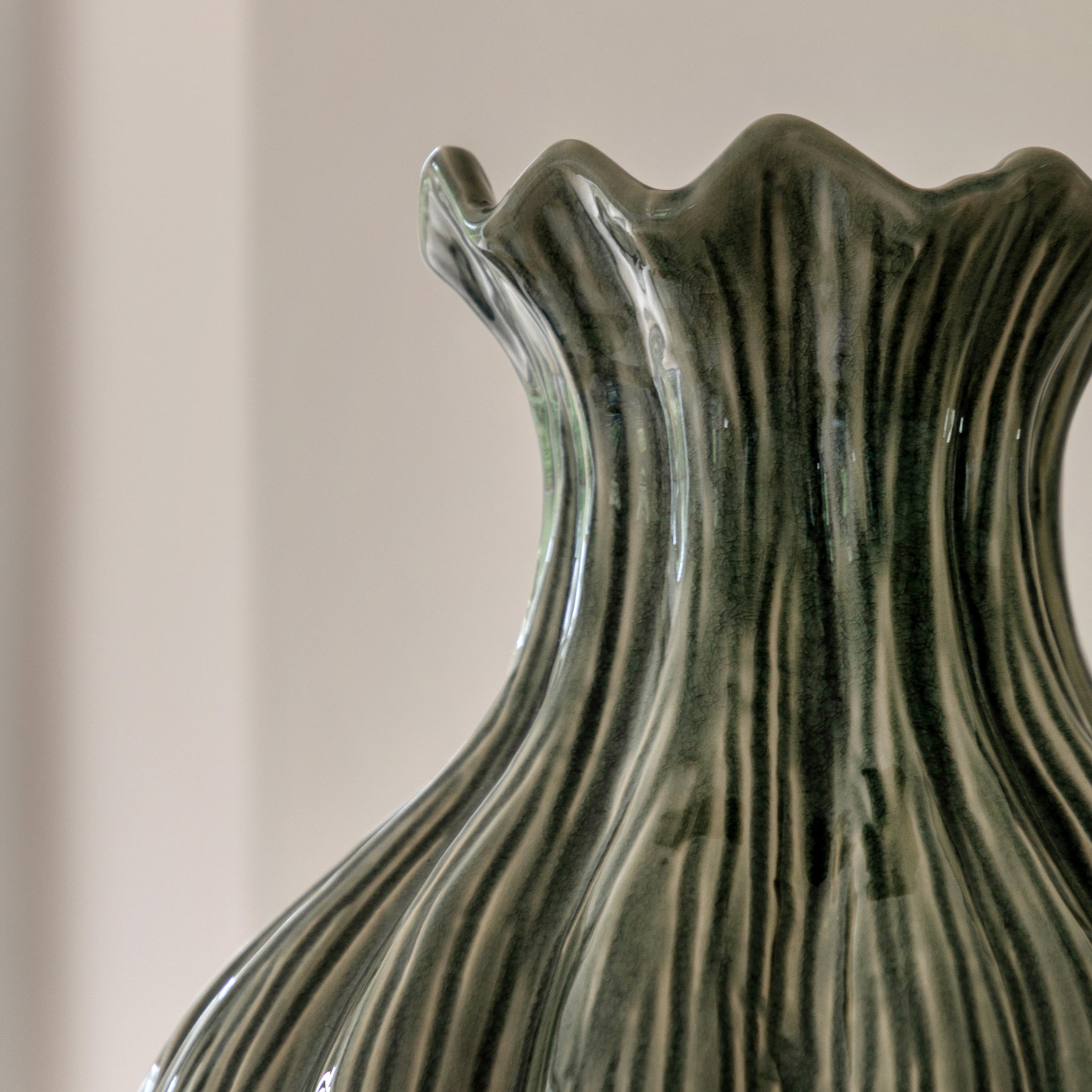 Green Glazed Vase