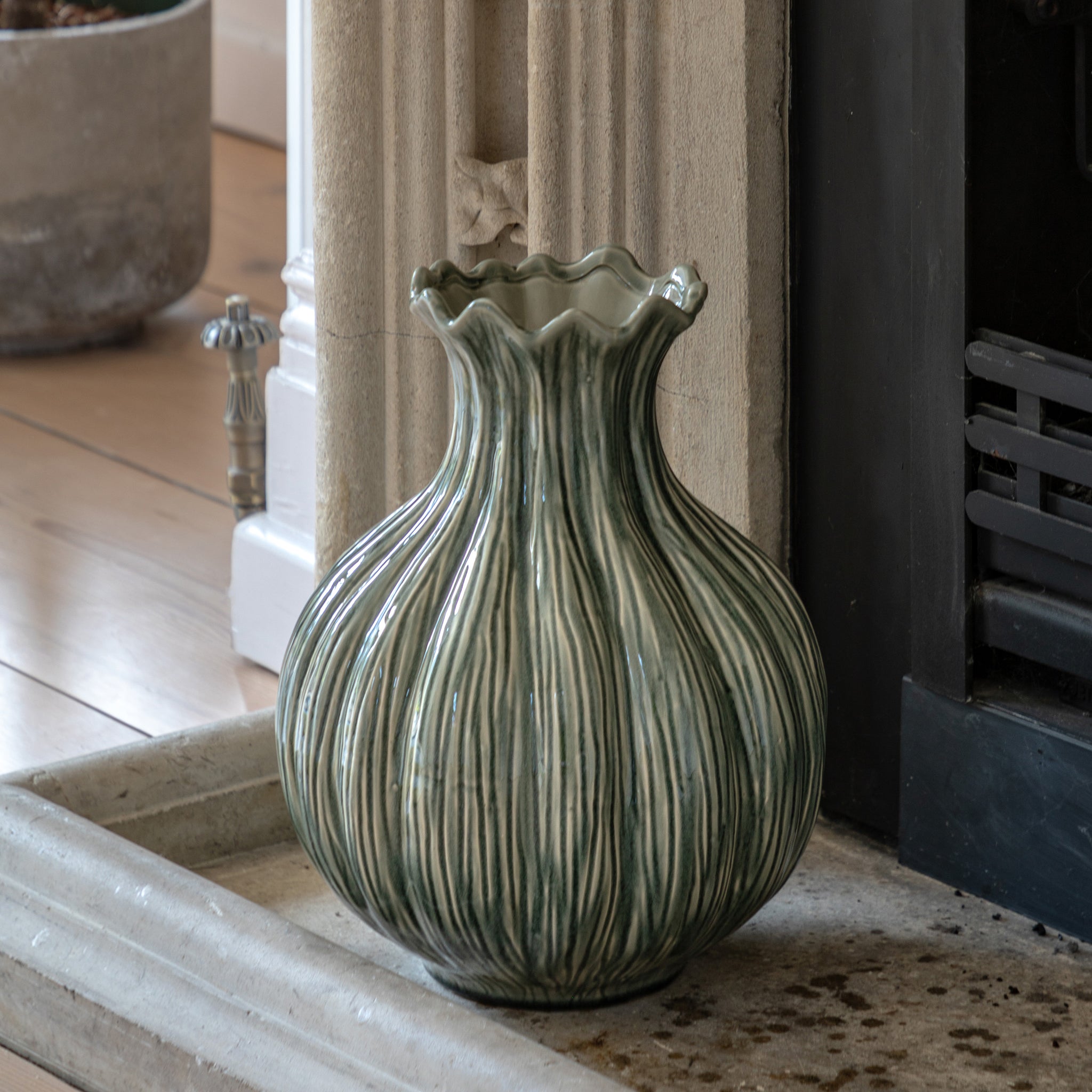 Green Glazed Vase