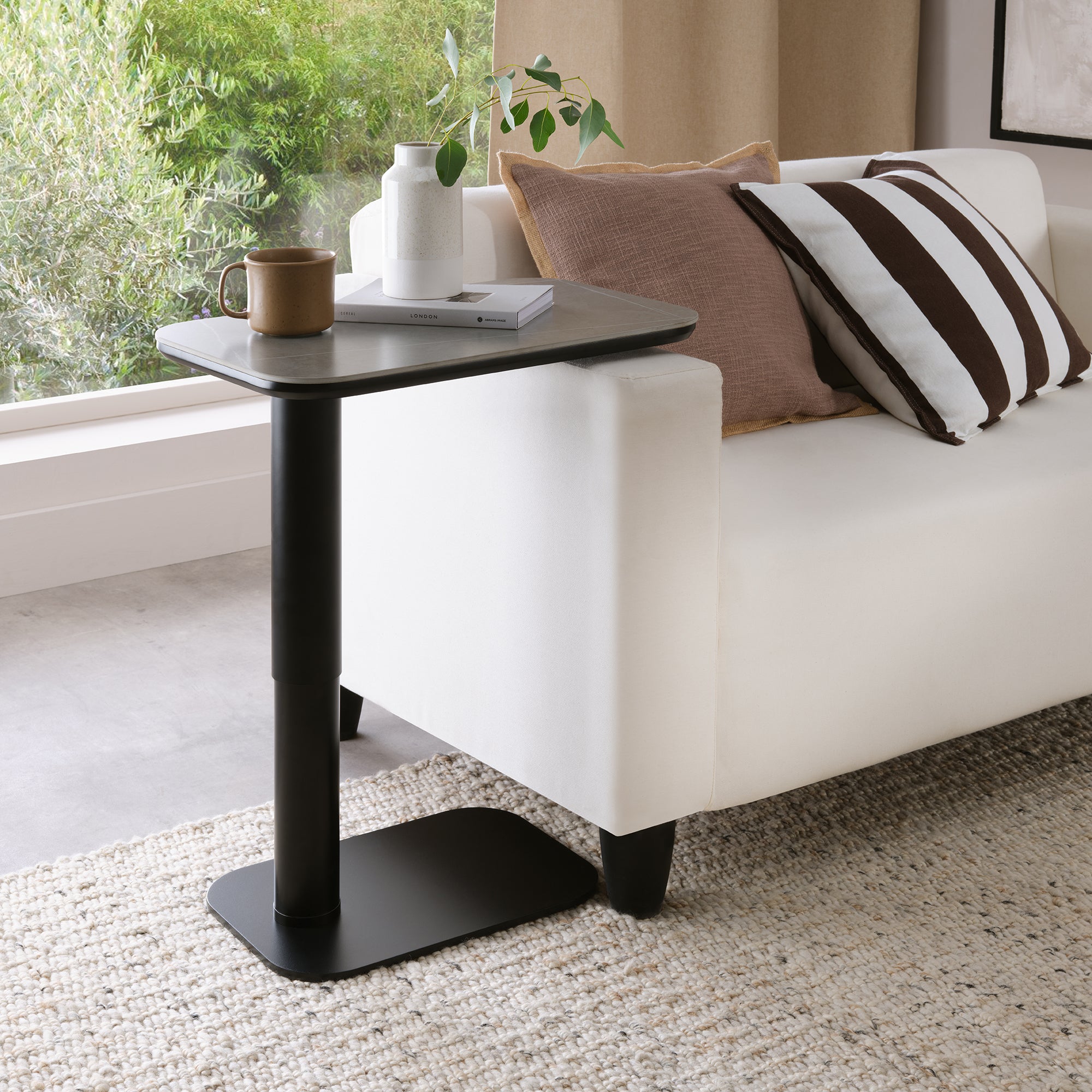 Calvin Sofa Table in Grey