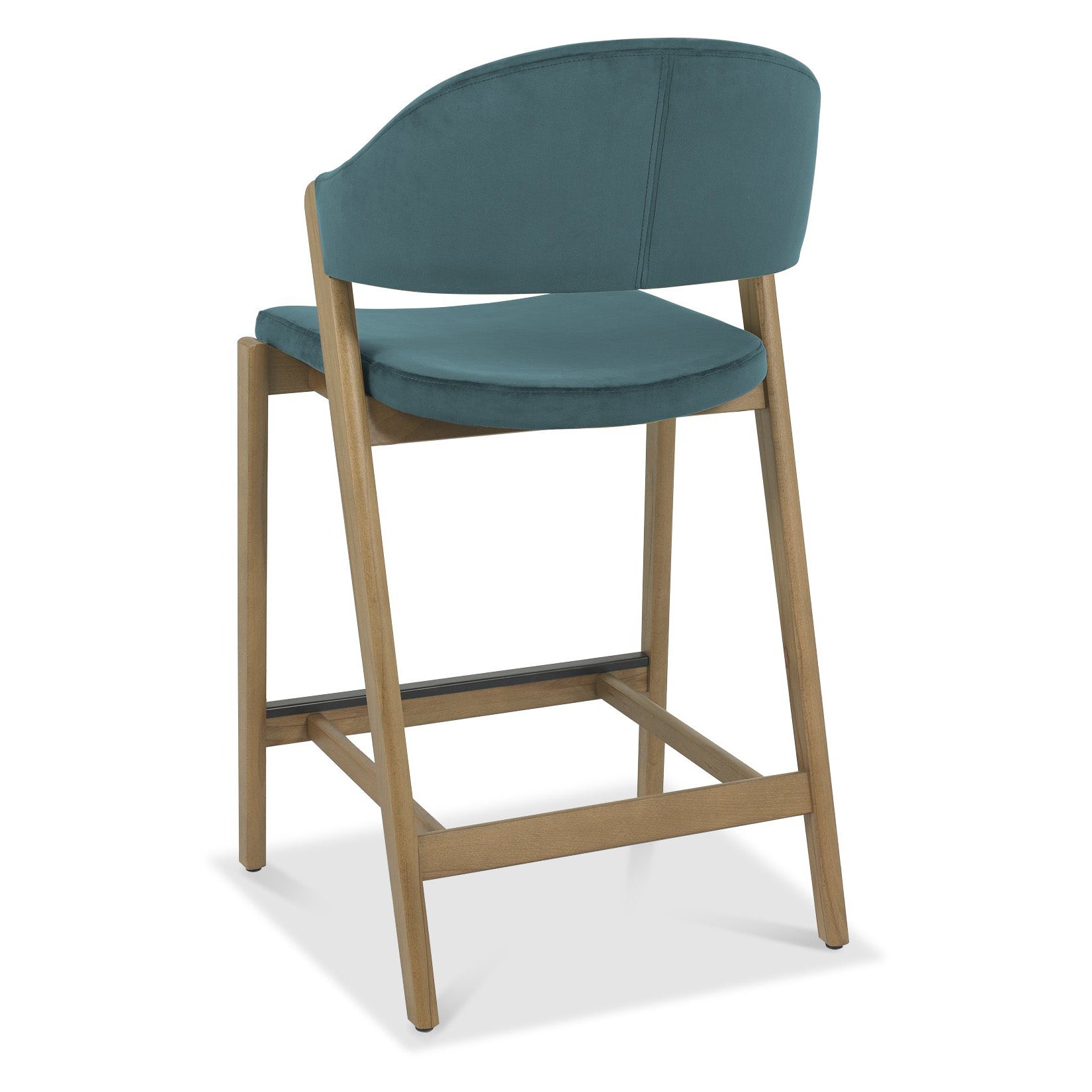 Highgate Rustic Oak Barstool in Blue