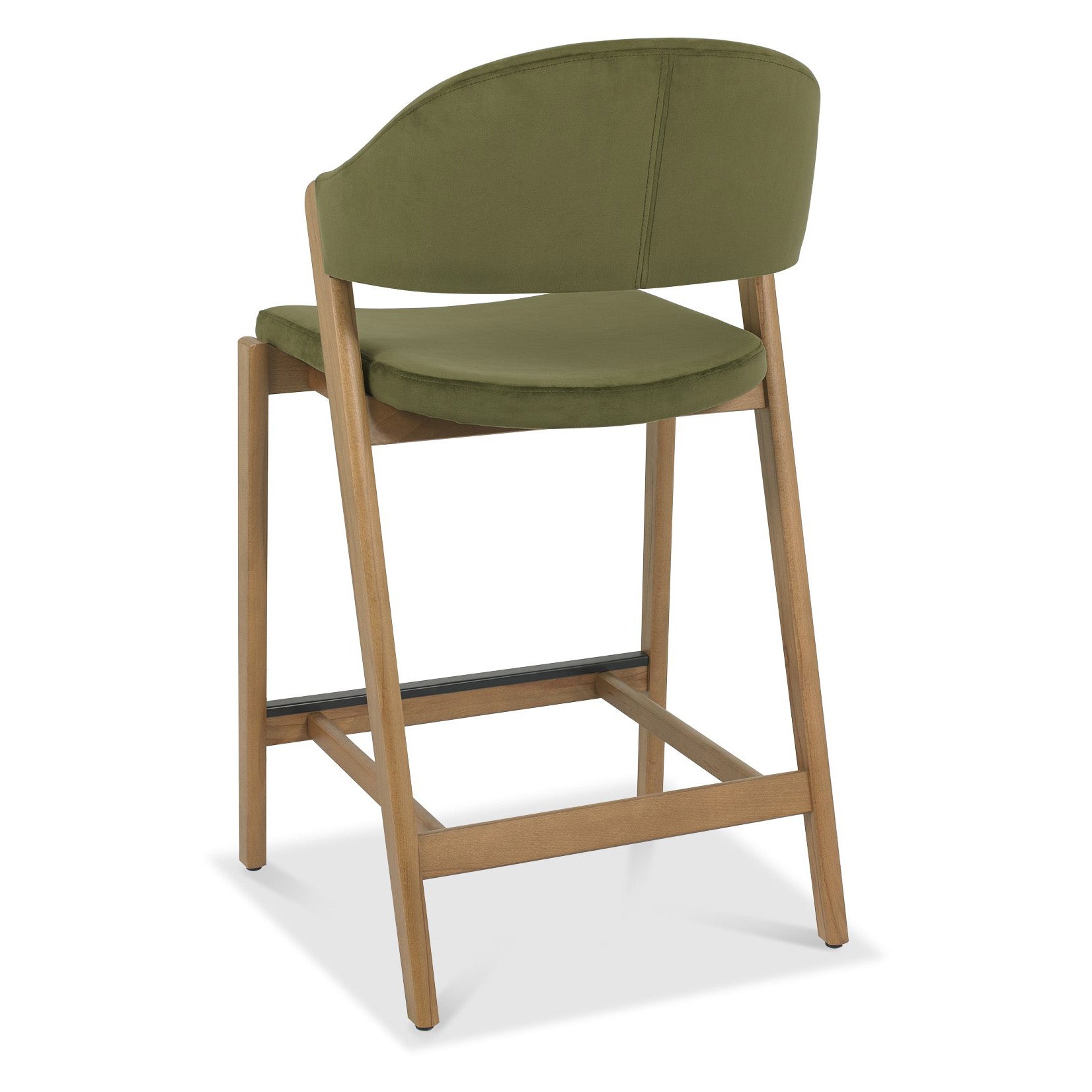 Highgate Rustic Oak Barstool in Brown