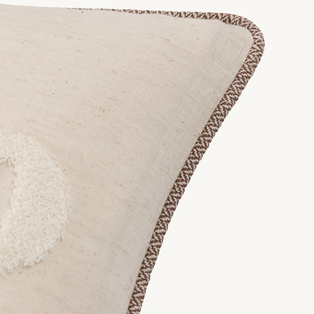'Ho Ho Ho' Linen Embroidered Cushion
