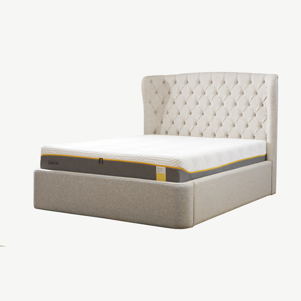 TEMPUR® Holcot Ottoman Bed in Beige