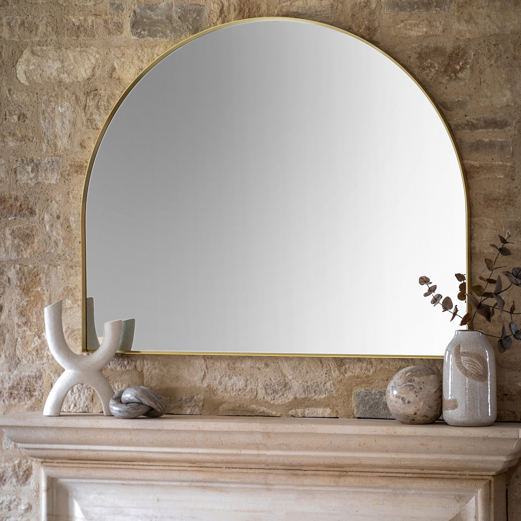 Bordeaux Over Mantle Mirror