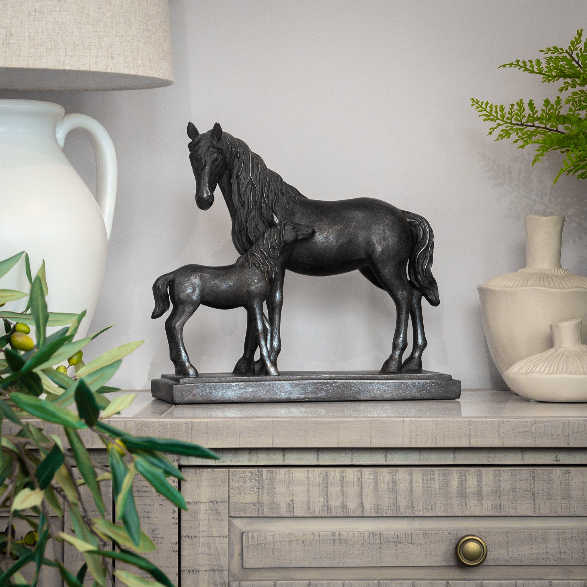 Mare & Foal Sculpture