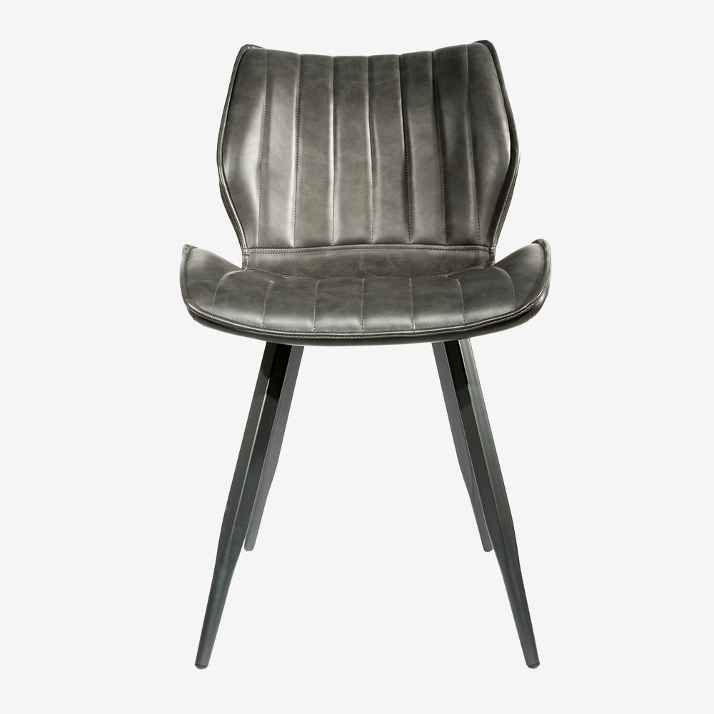 Hudson Bounce Swivel Dining Chair in Grey