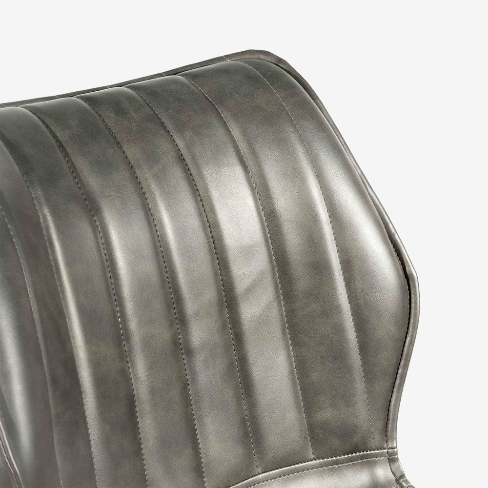 Hudson Bounce Swivel Dining Chair in Grey