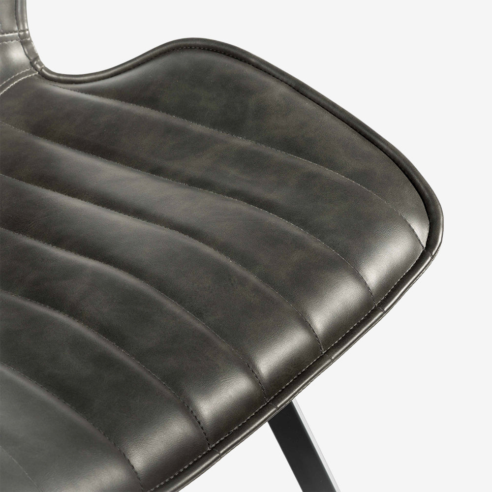 Hudson Bounce Swivel Dining Chair in Grey