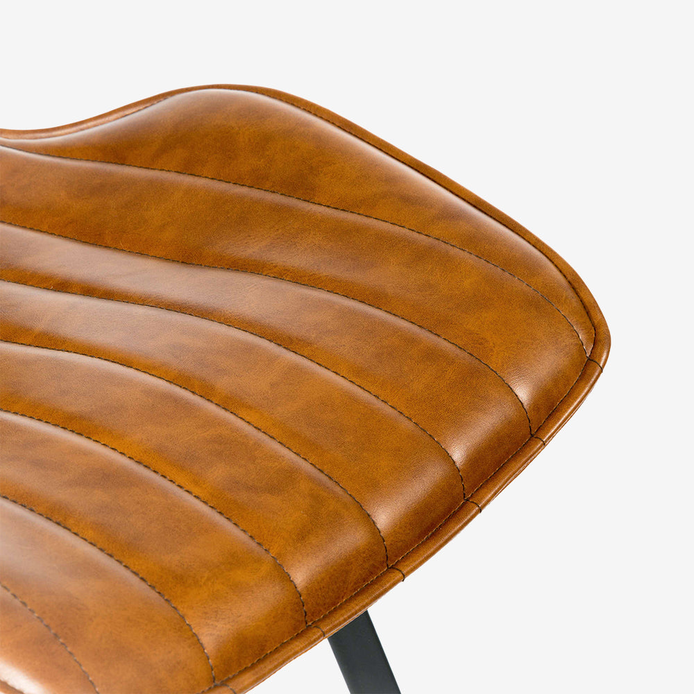 Hudson Bounce Swivel Dining Chair in Brown