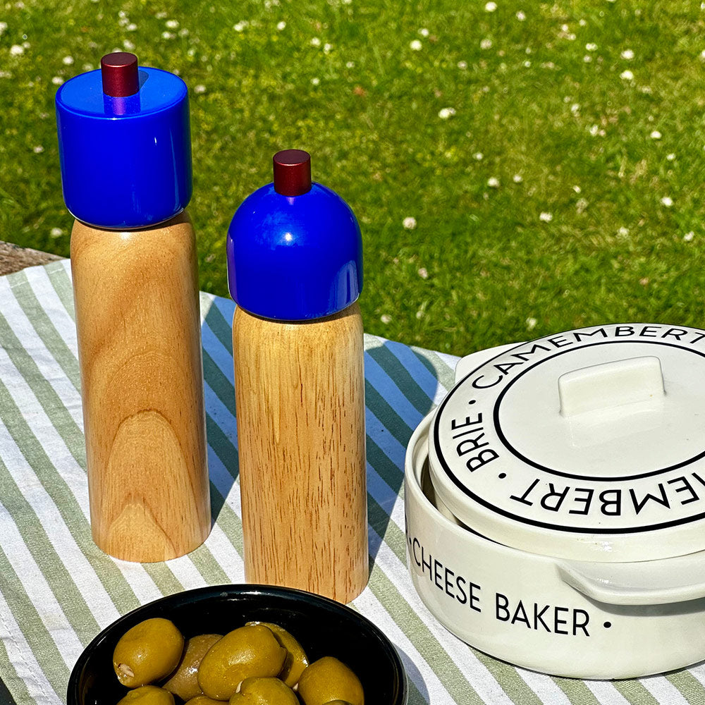 Navy & Red Salt & Pepper Grinder - Individual Piece