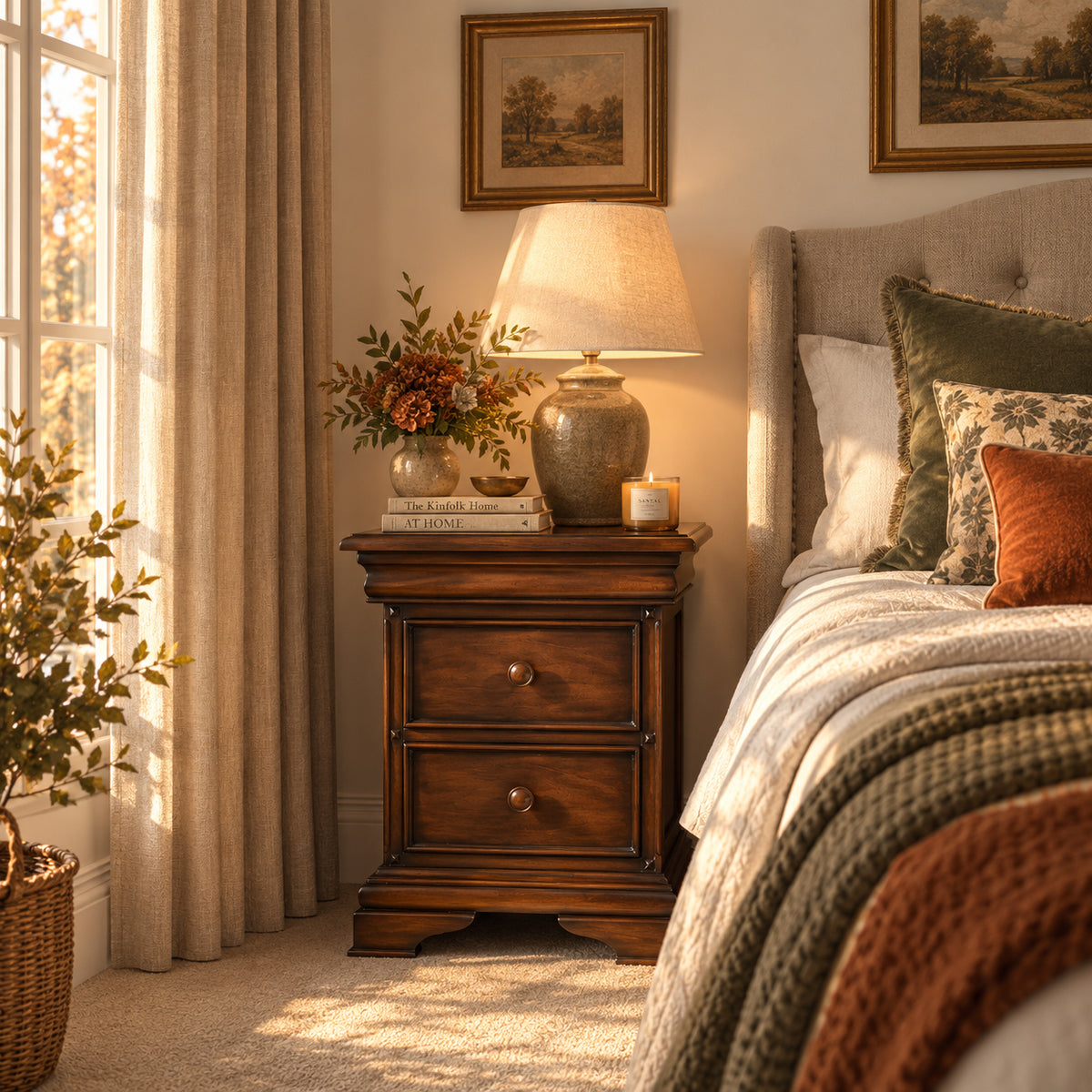 Kingston 3 Drawer Bedside