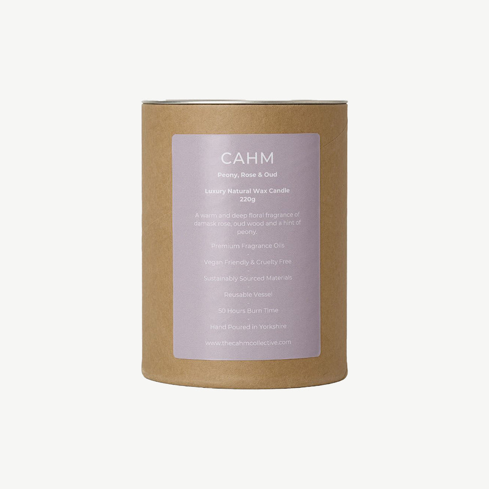 Cahm Peony, Rose & Oud Candle