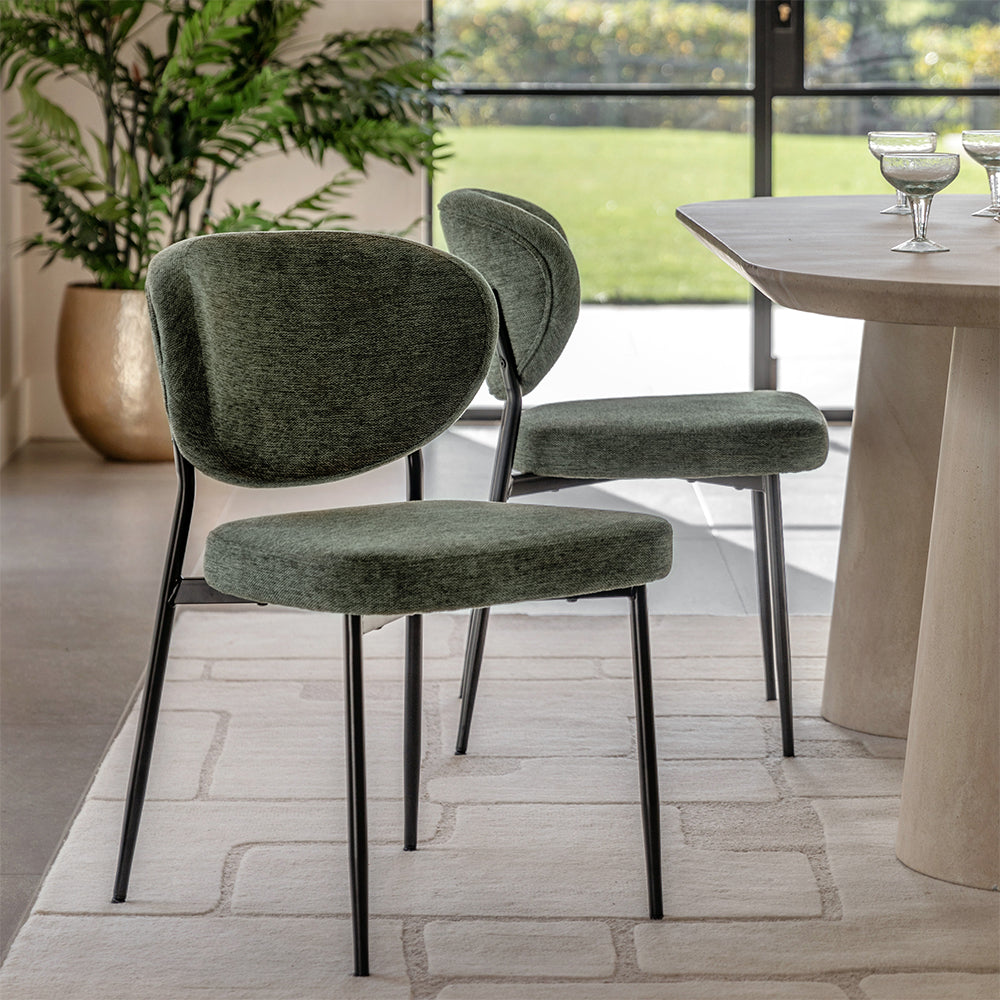Haxton Dining Chair in Green