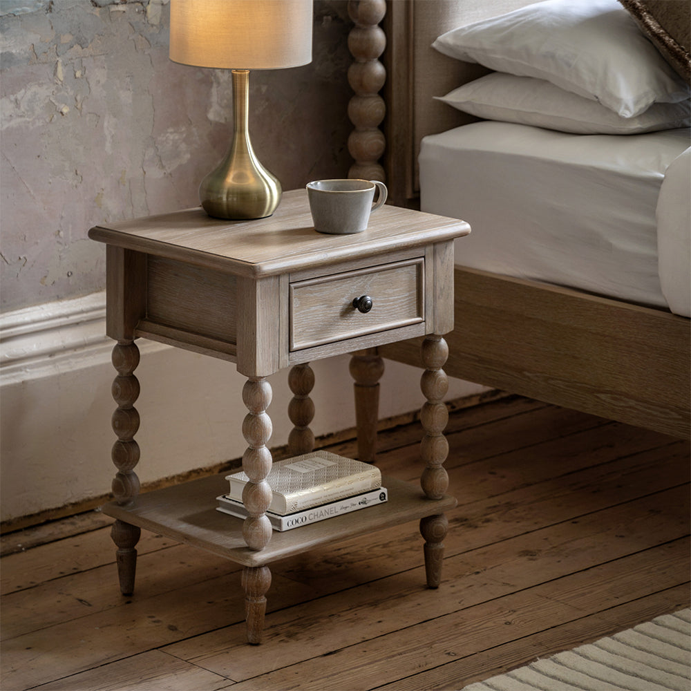 Newbury 1 Drawer Bedside Table