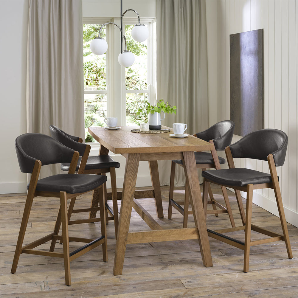 Highgate Rustic Oak Bar Table