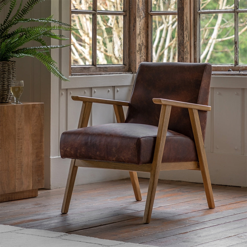 Emberton Armchair in Brown