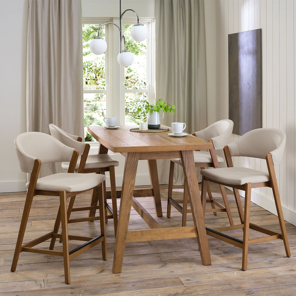 Highgate Rustic Oak Bar Table