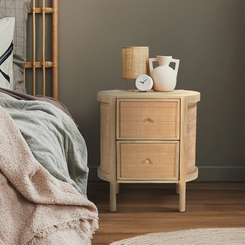 Suri 2 Drawer Side Table