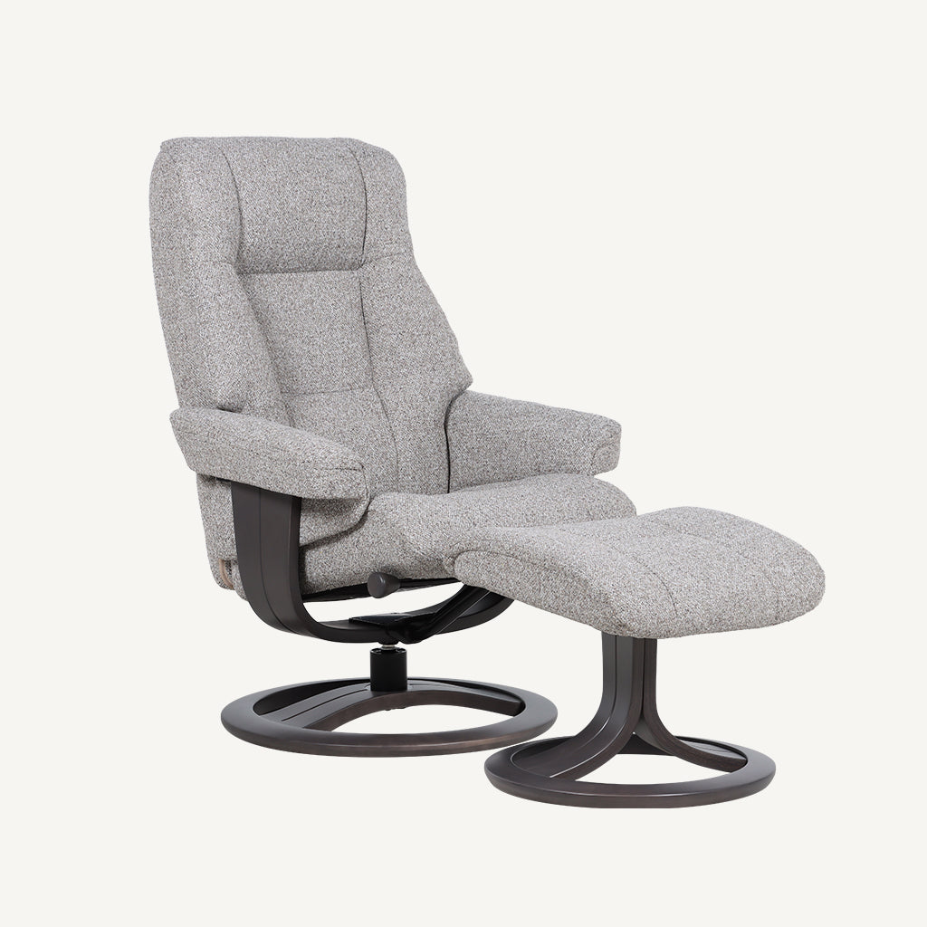 Martha Reclining Armchair in Grey