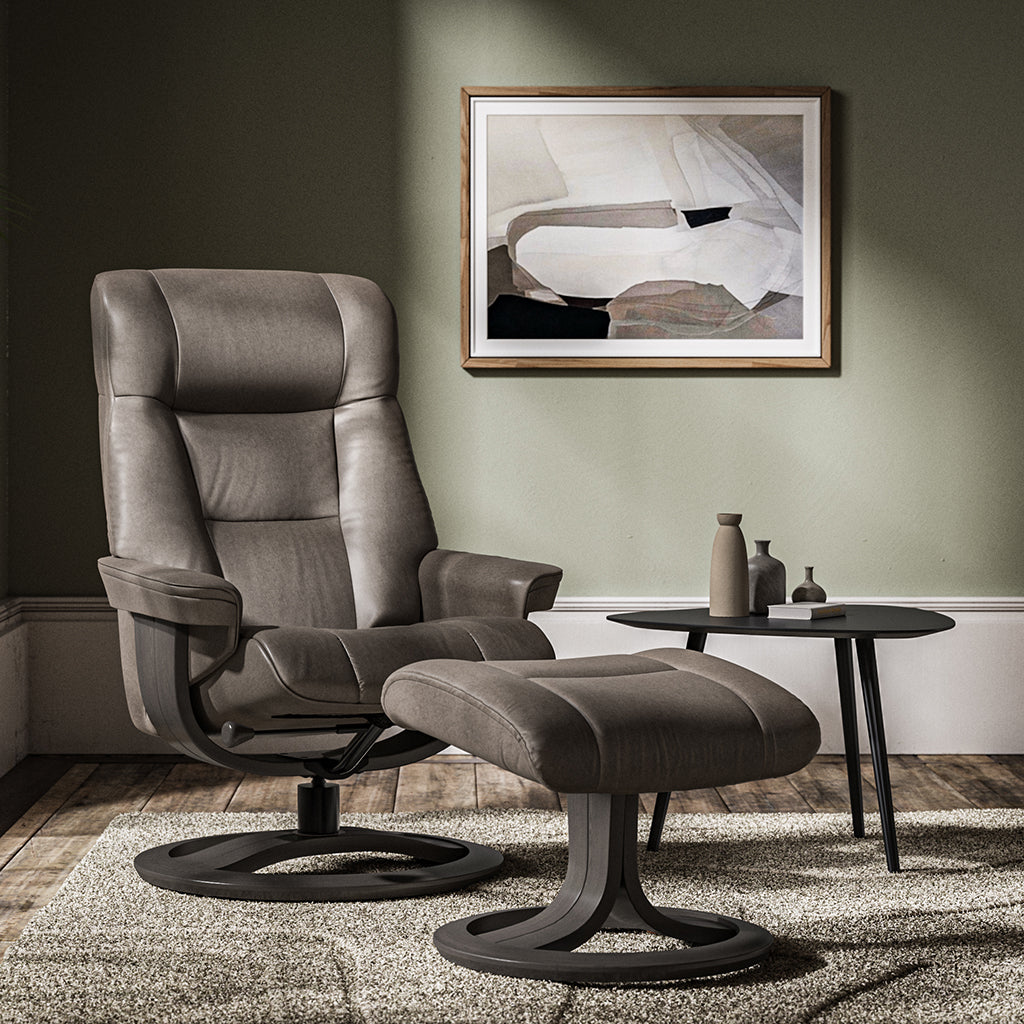 Martha Reclining Armchair in Brown