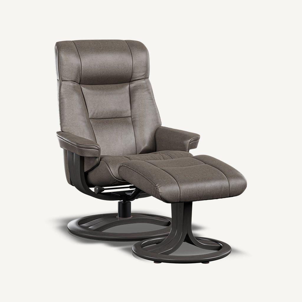 Martha Reclining Armchair in Brown