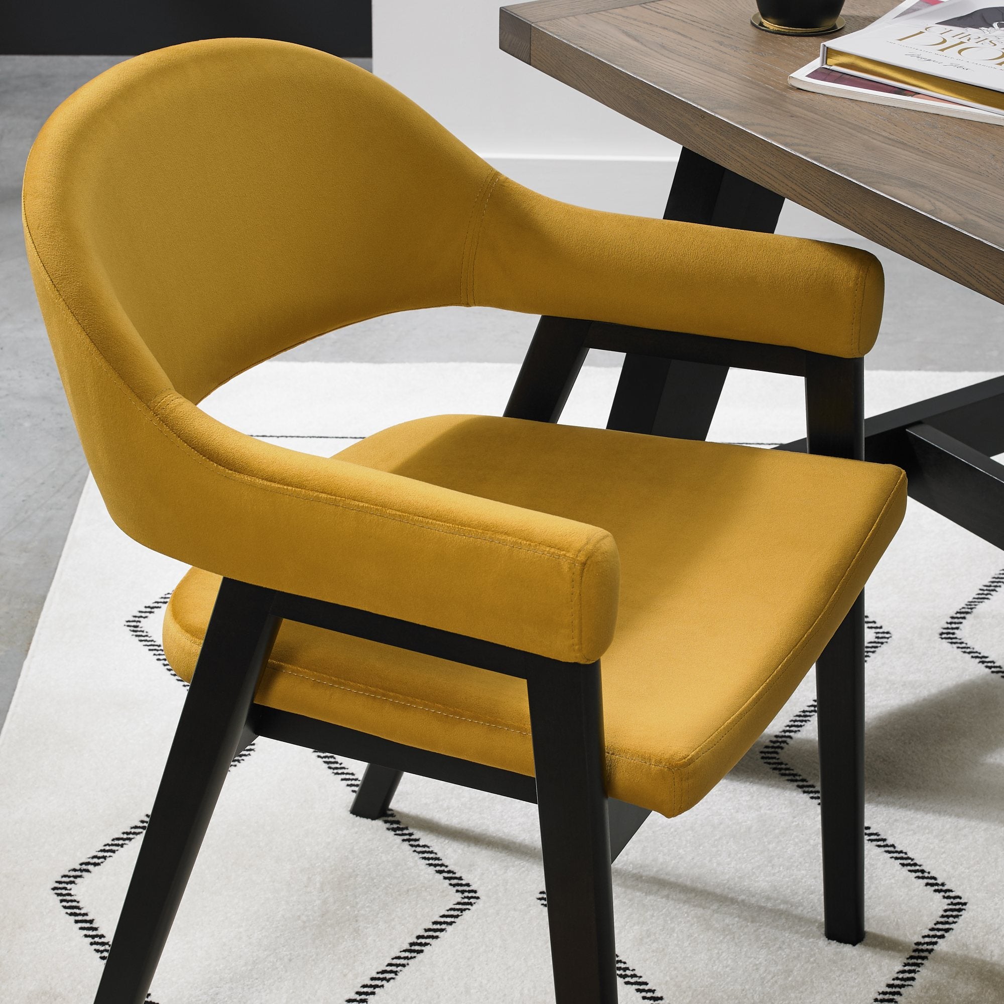 Highgate Peppercorn Armchair in Yellow