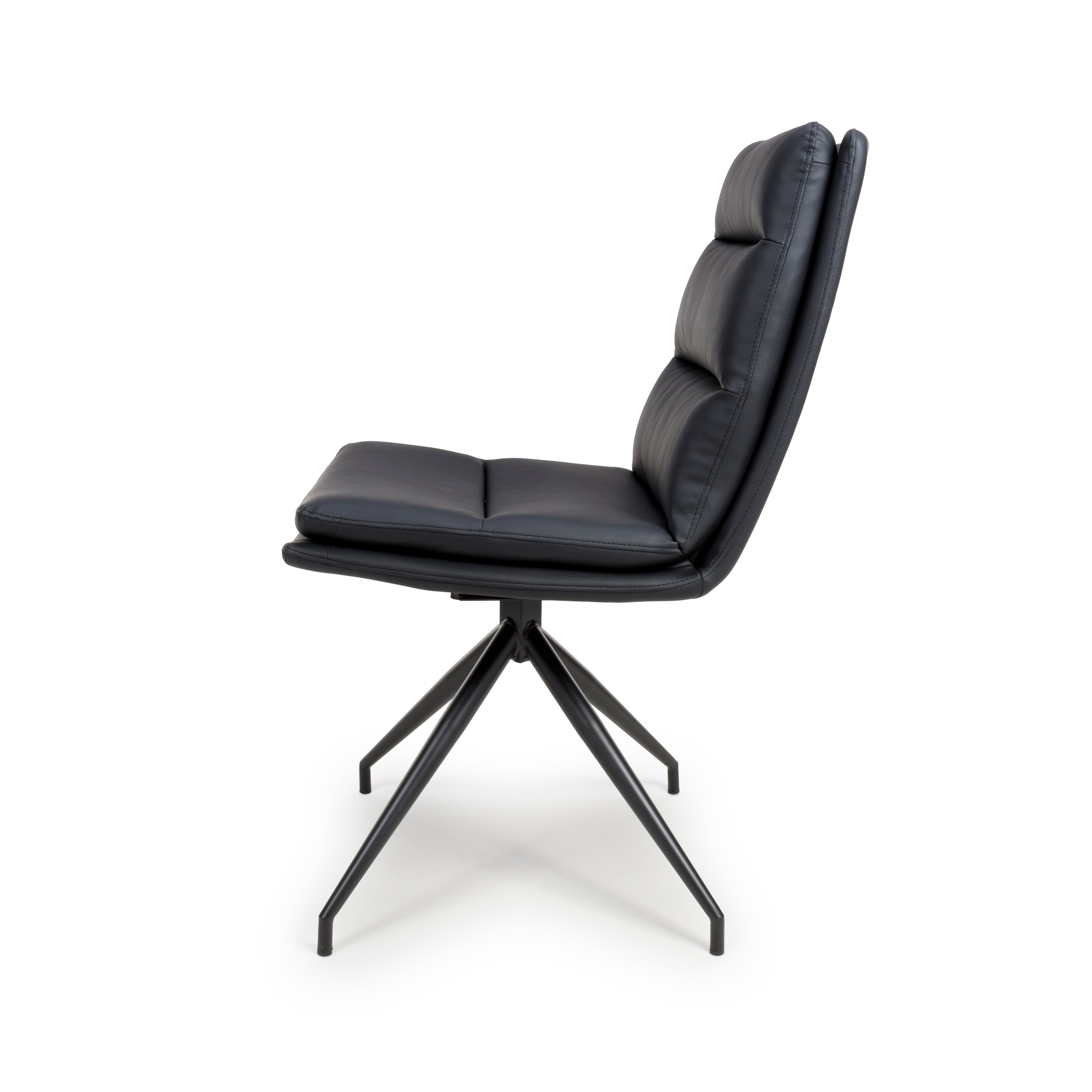 Bay Ridge Swivel Chair in Black