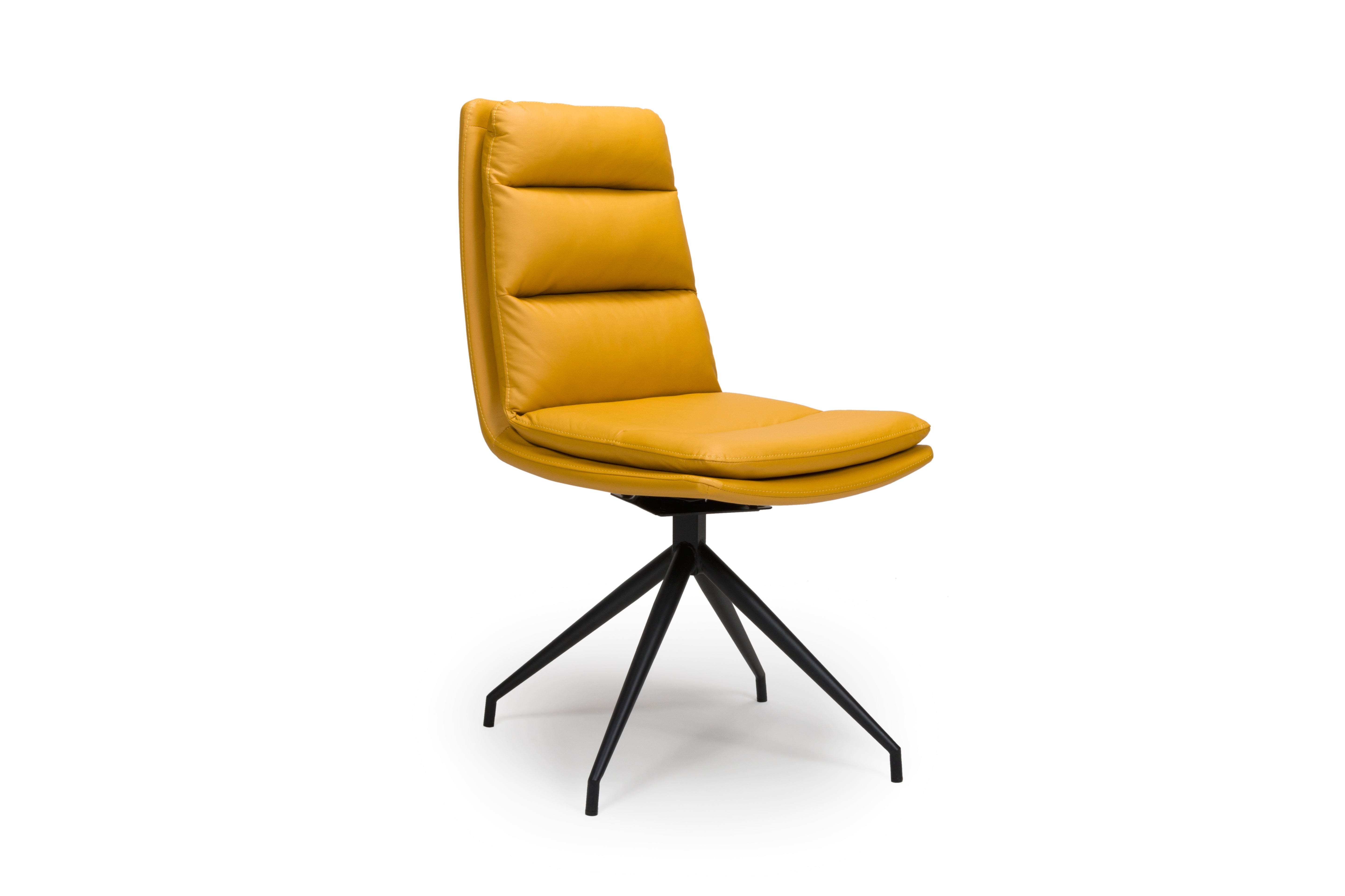 Bay Ridge Swivel Chair in Yellow