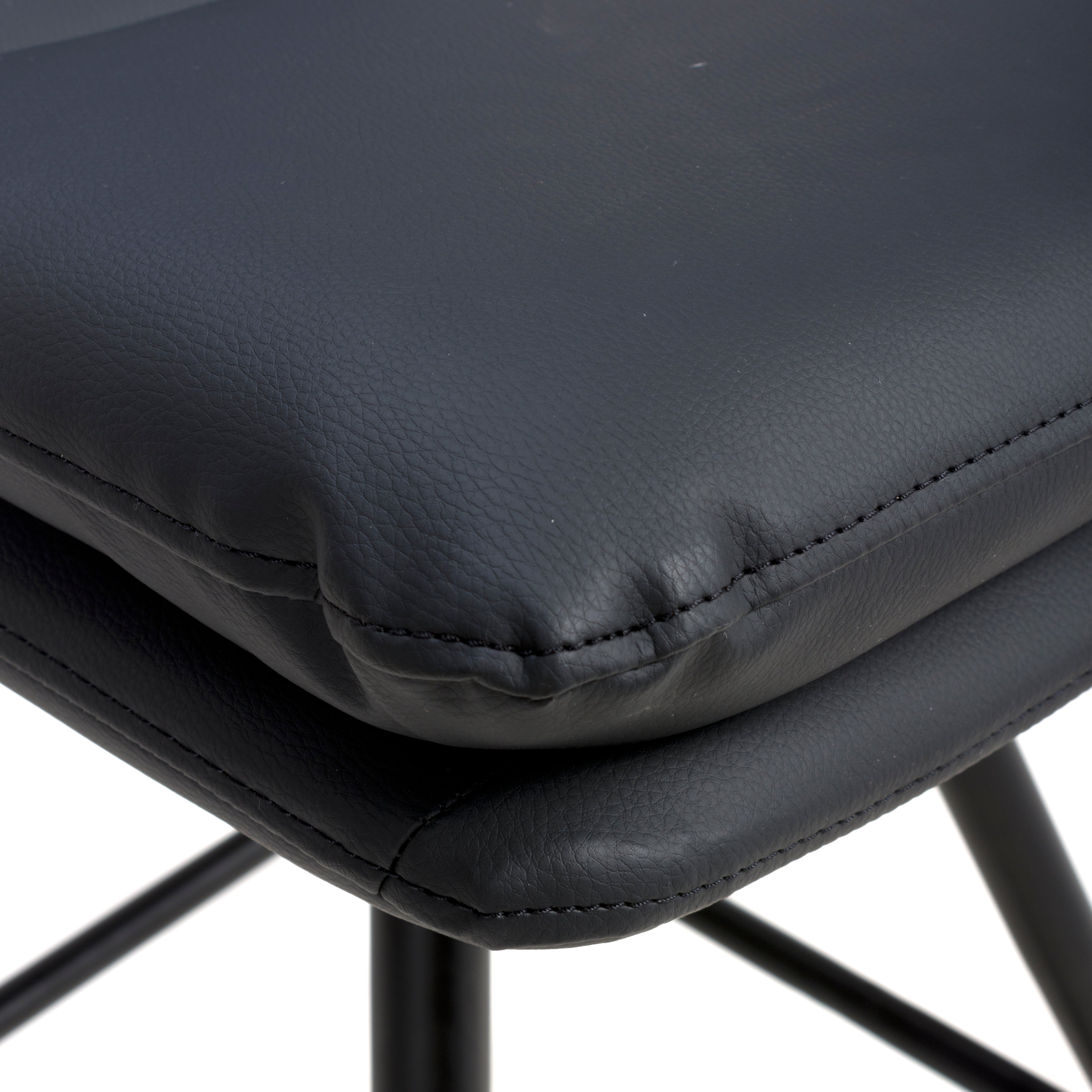 Bay Ridge Swivel Bar Stool in Black