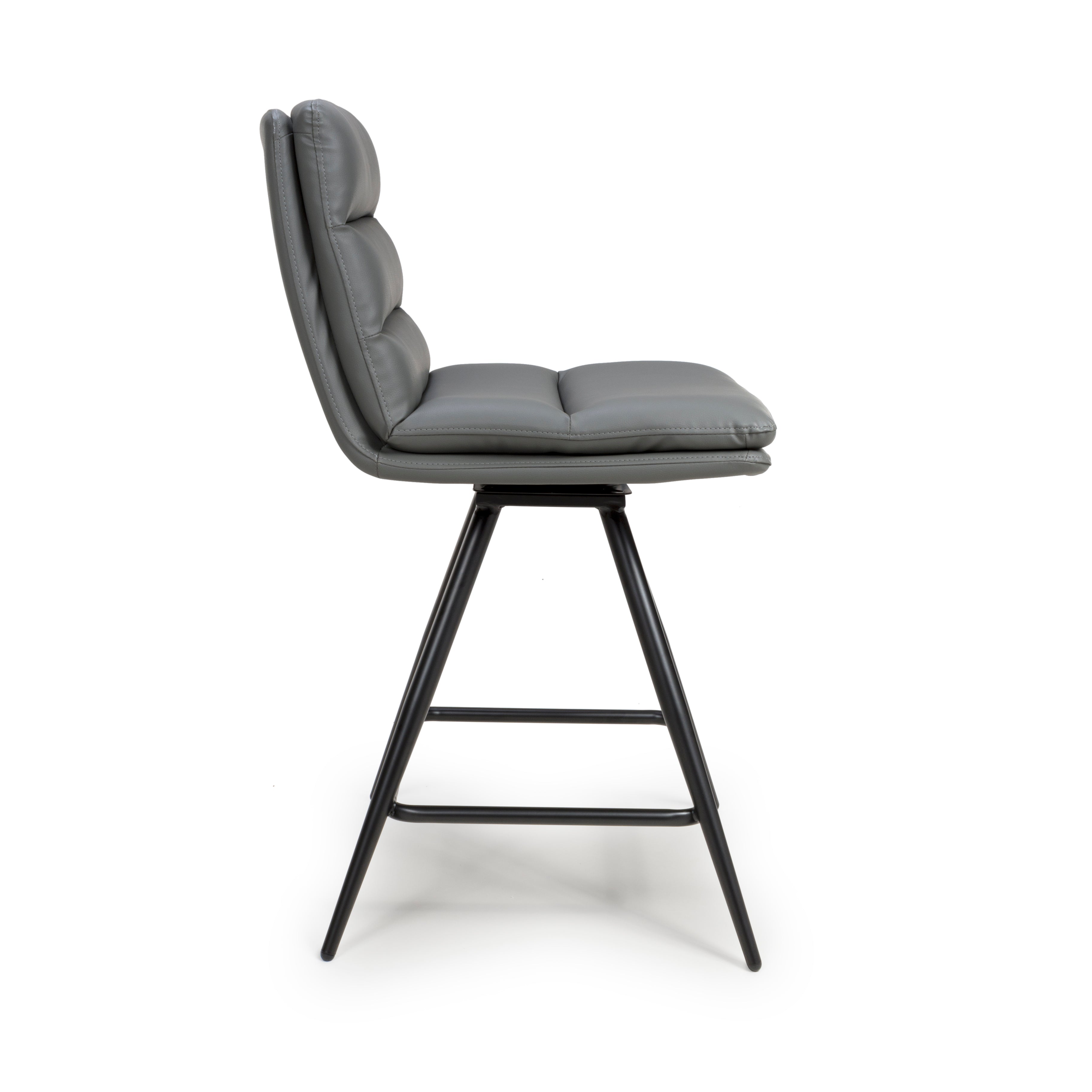 Bay Ridge Swivel Counter Stool in Grey