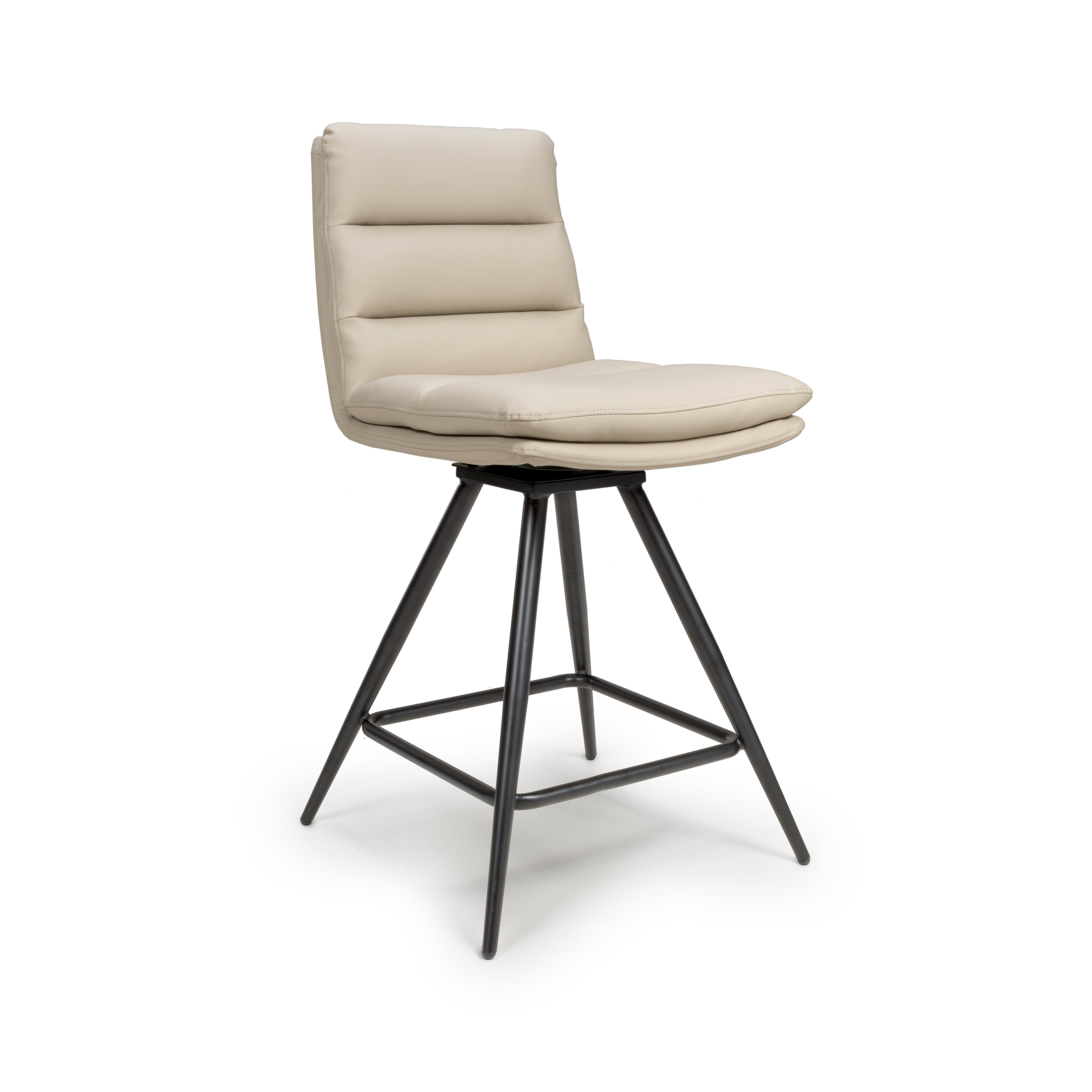 Bay Ridge Swivel Counter Stool in Taupe