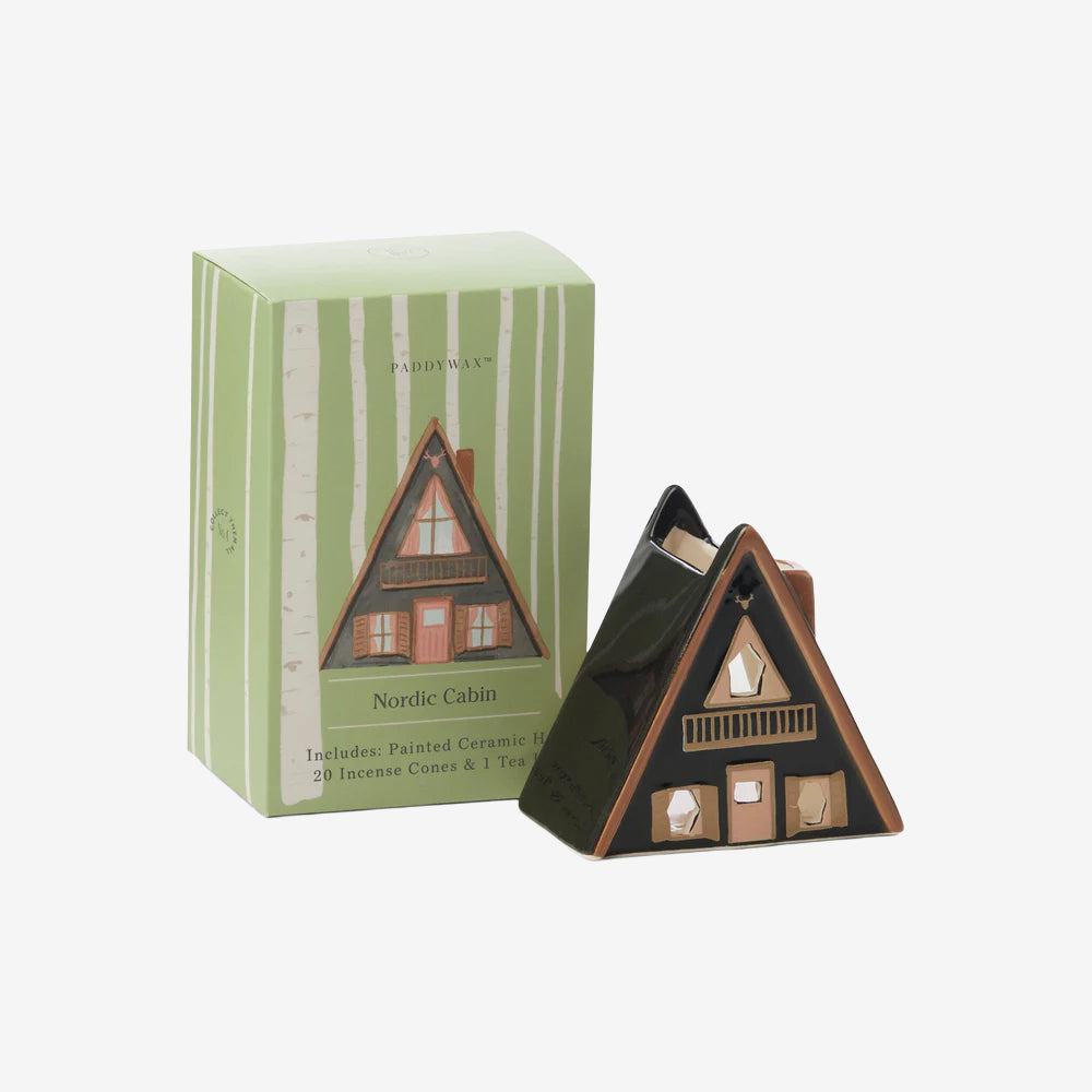 Nordic Cabin Incense & Tealight Holder