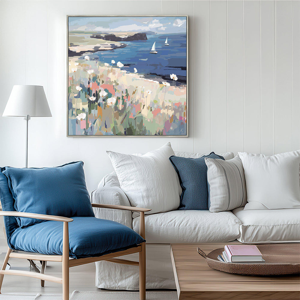 On the Breeze Framed Canvas