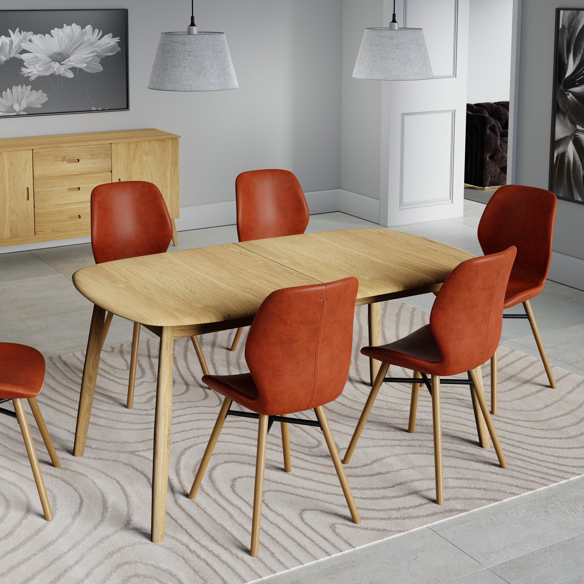 Oxie 160-200cm Extending Dining Table