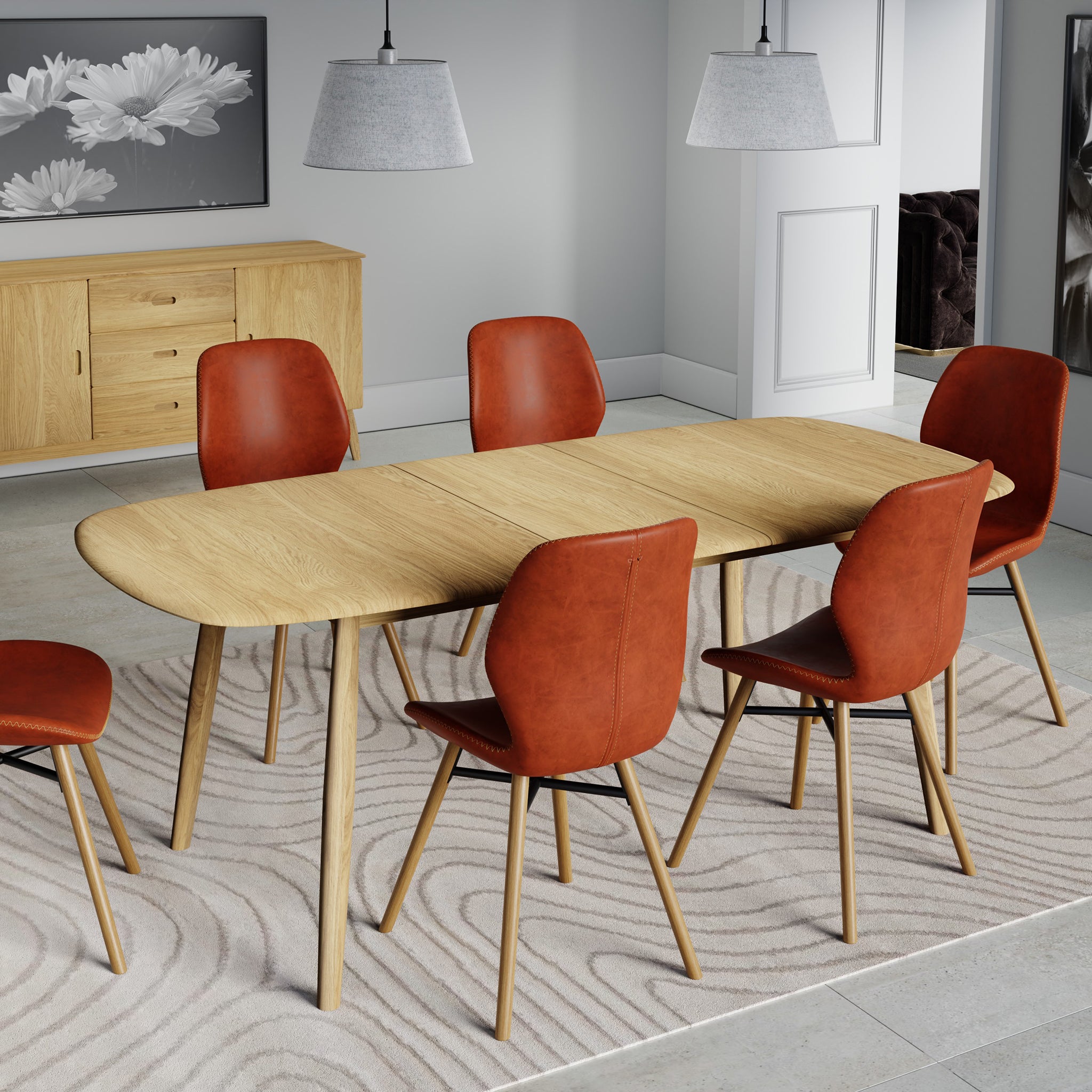 Oxie 160-200cm Extending Dining Table