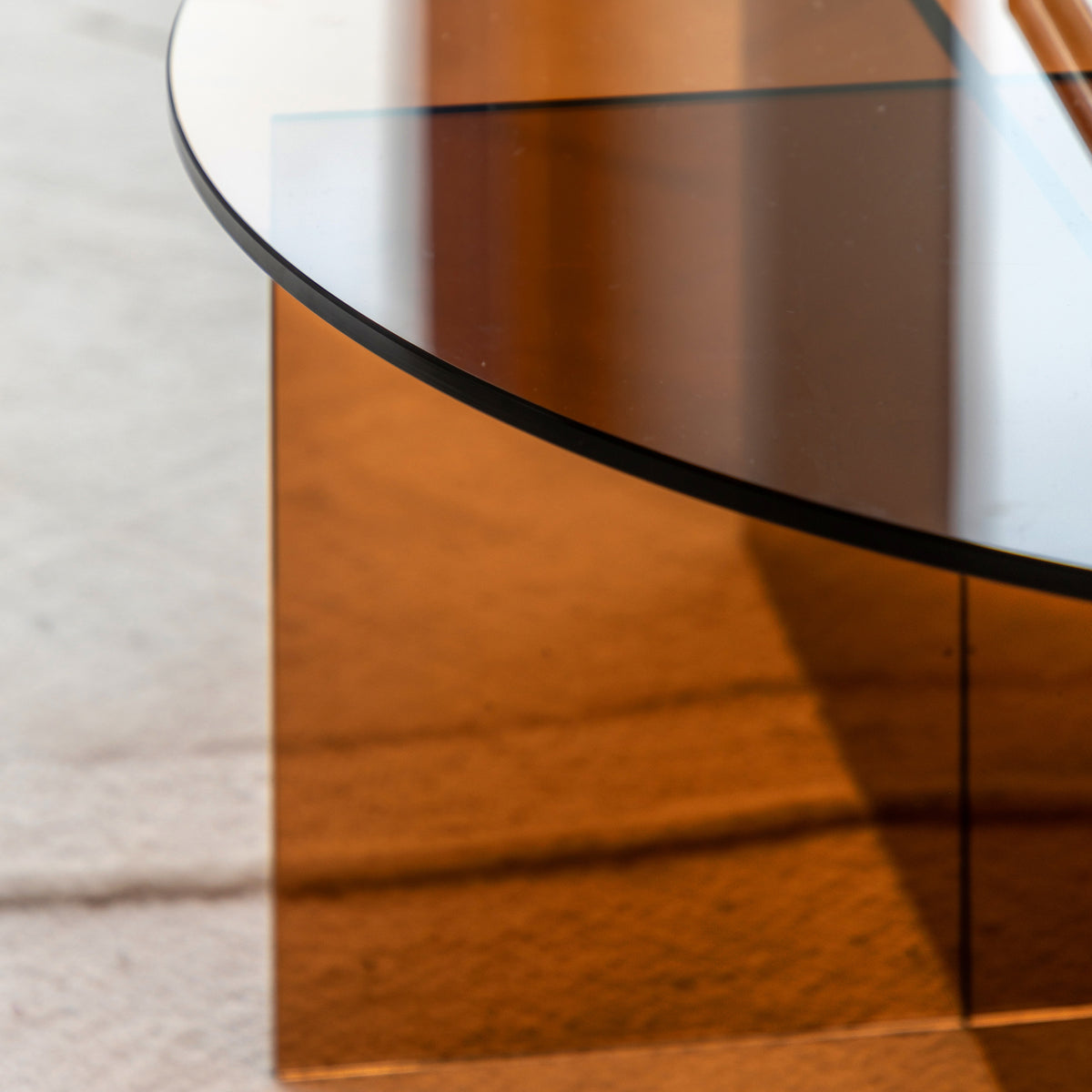 Parioli Round Glass Coffee Table