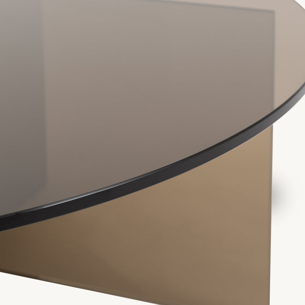 Parioli Round Glass Coffee Table