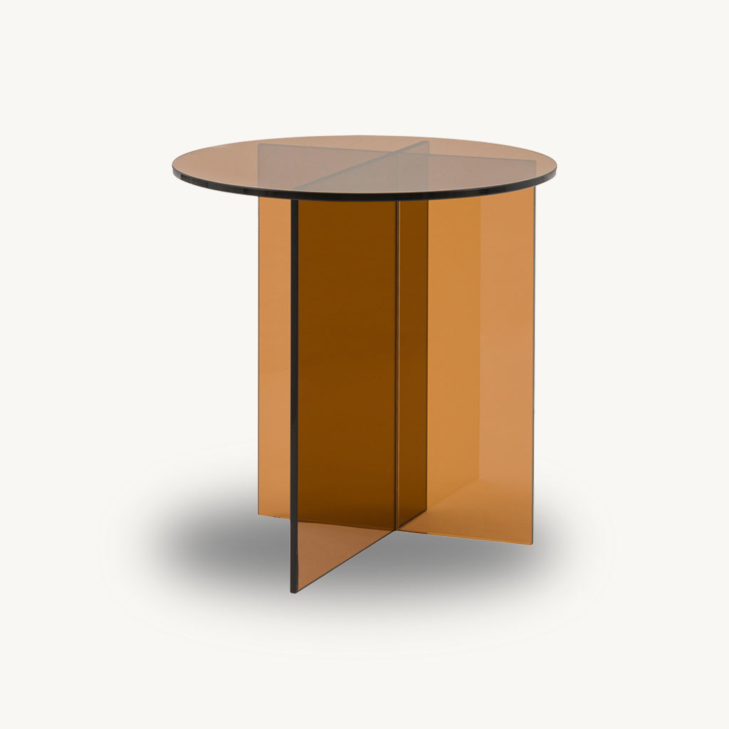 Parioli Round Glass Side Table