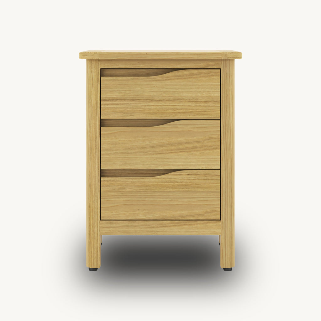 Romina 3 Drawer Bedside Table