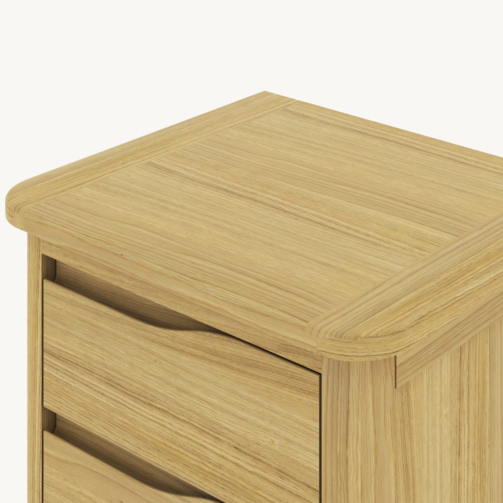 Romina 3 Drawer Bedside Table