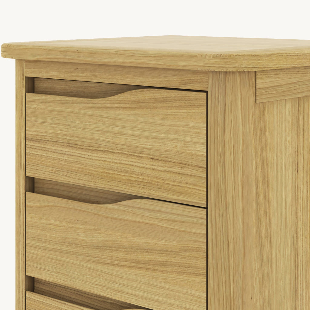 Romina 3 Drawer Bedside Table