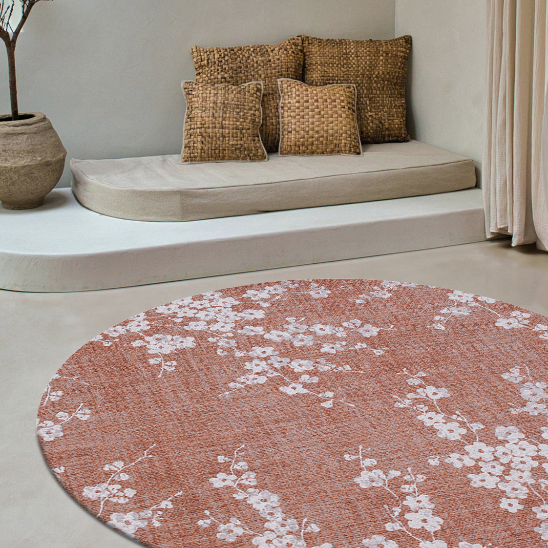 Sakura Circle Rug