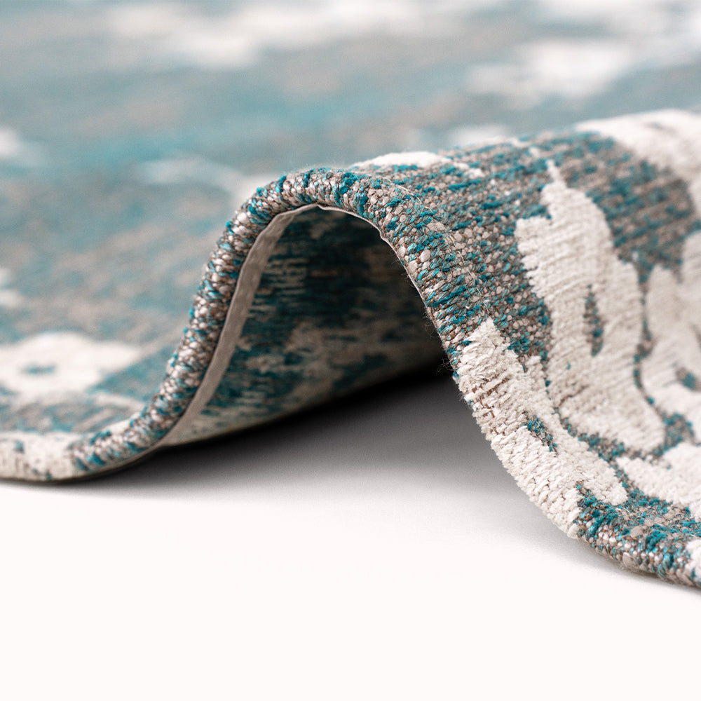 Sakura Rug in Lake Blue