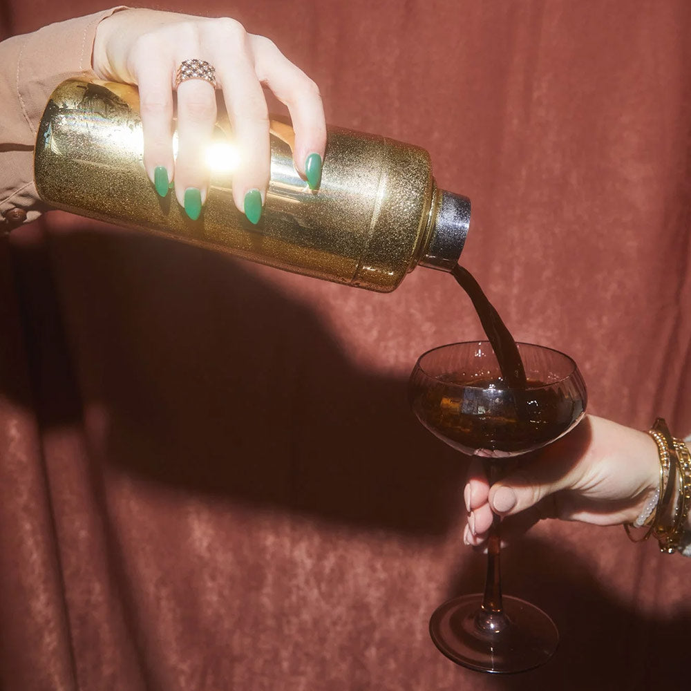 Set of 2 The Lou Coupe Cocktail Glasses in Smoke