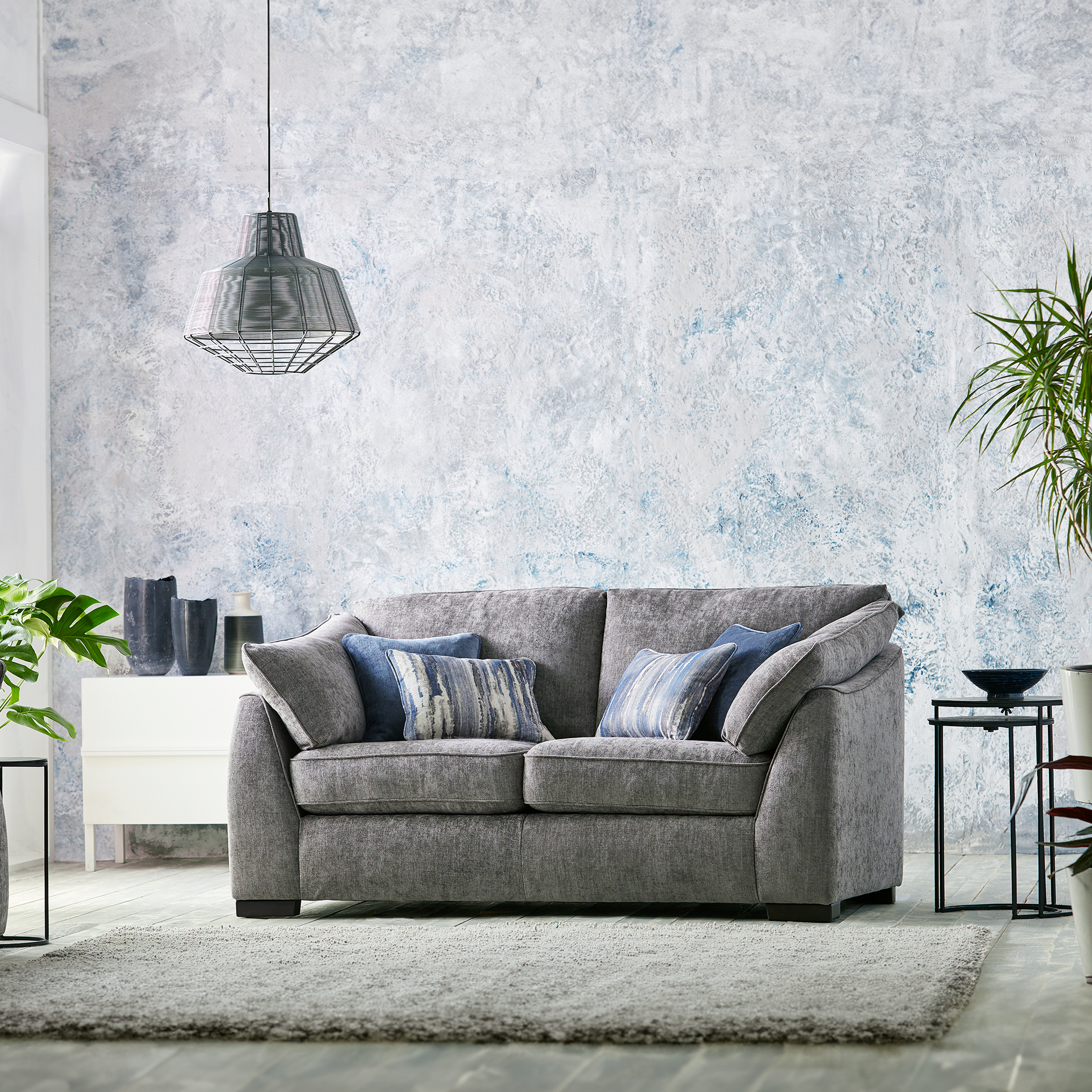 Sirius 2 Seater Sofa in Lissabon-Grey