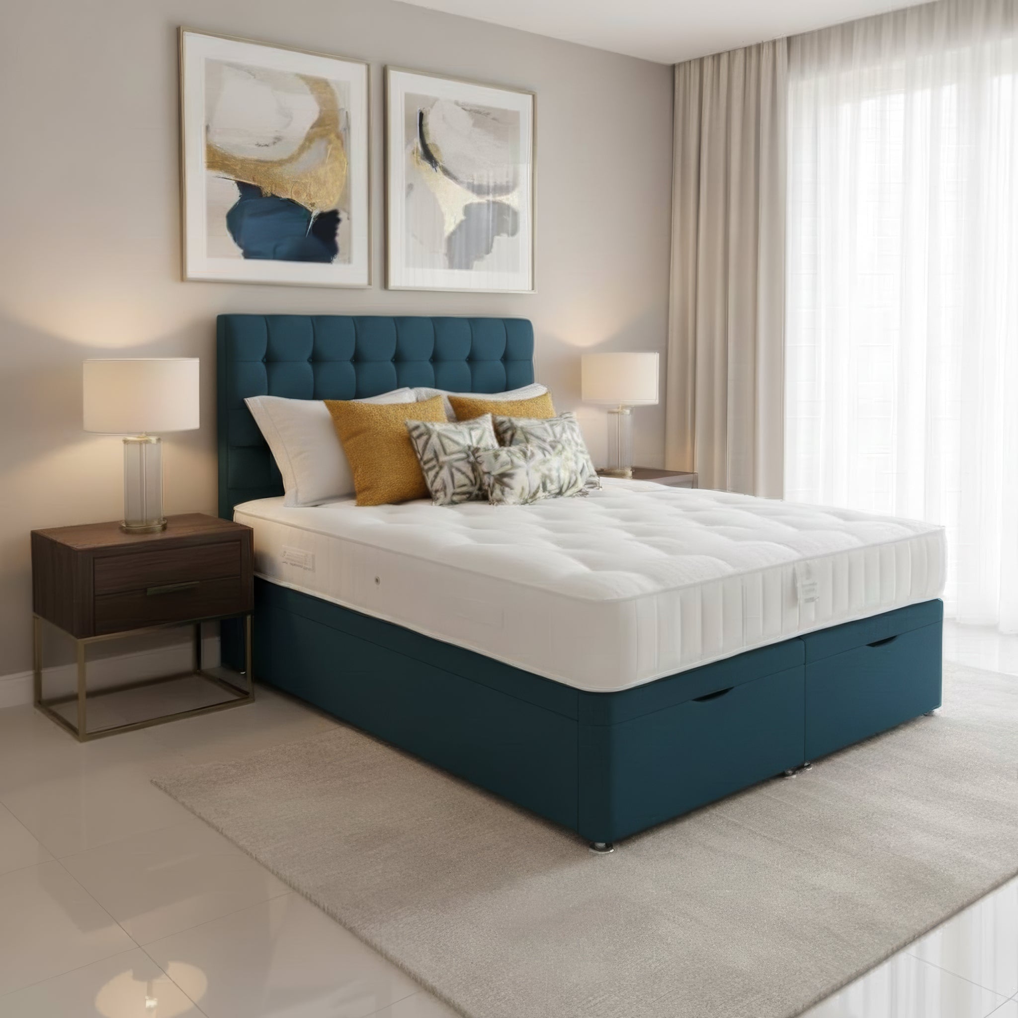 Arighi Bianchi Stamford Headboard in Blue