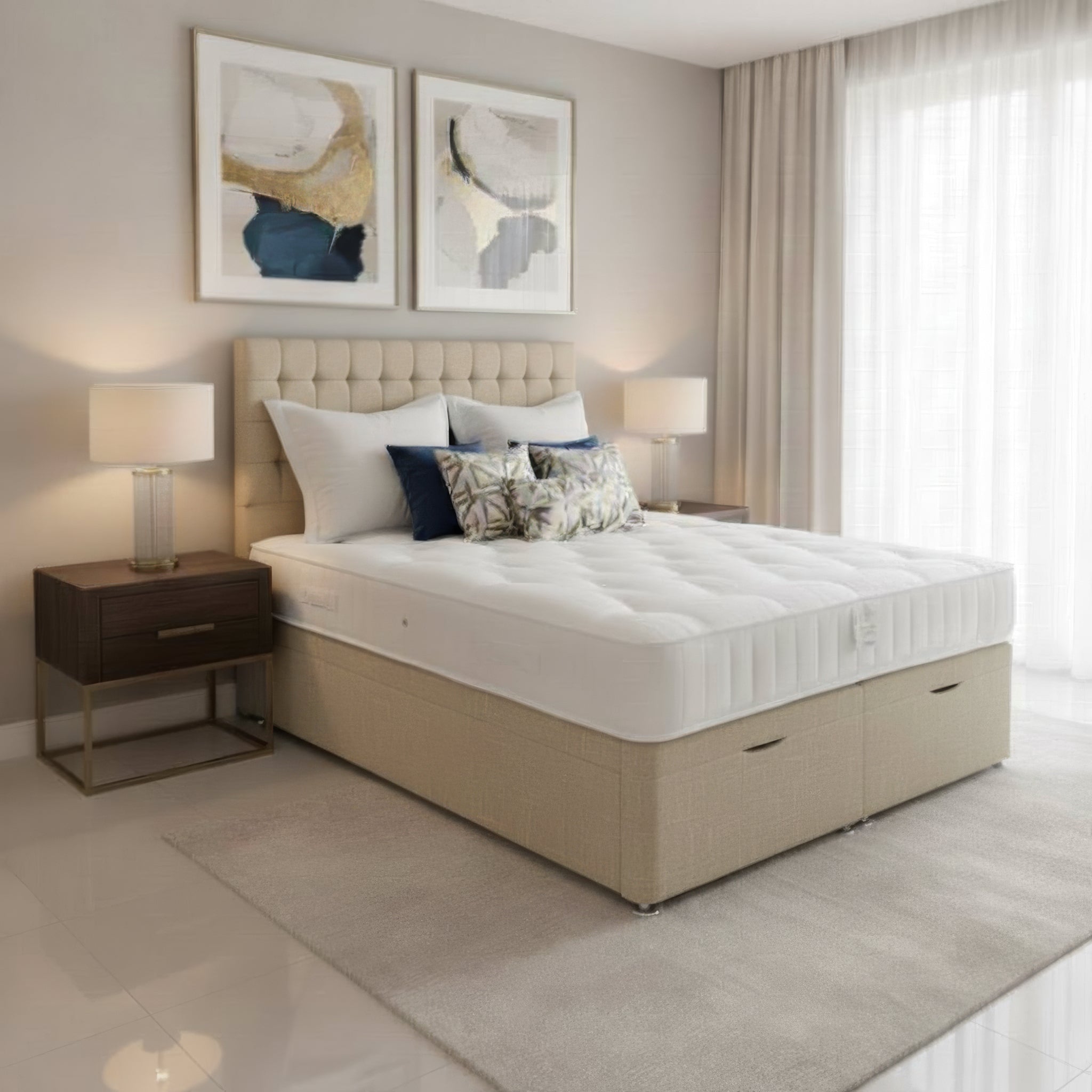 Arighi Bianchi Stamford Headboard in Beige