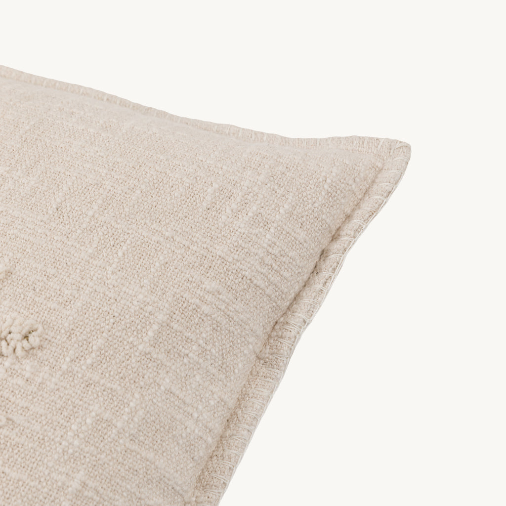 Embroidered Snowflake Cushion